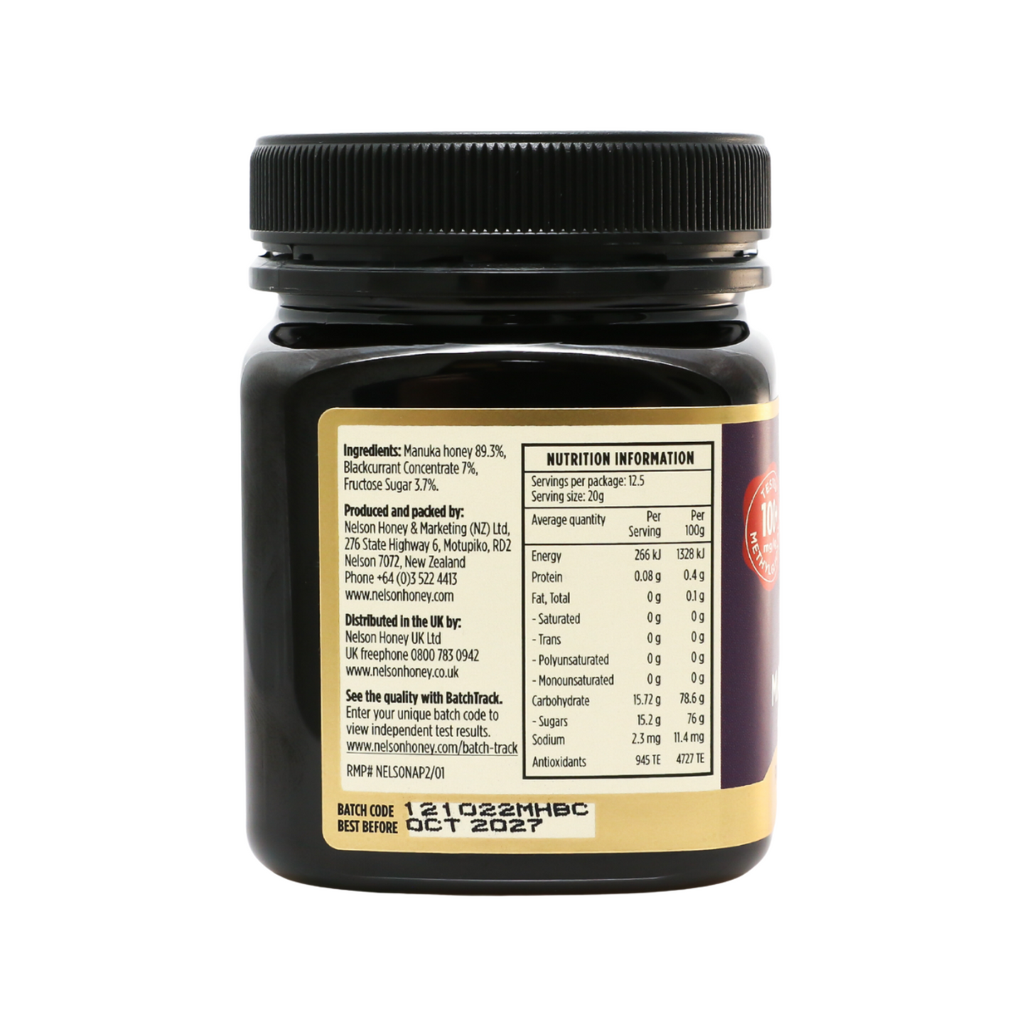 Manuka Honey with Blackcurrant