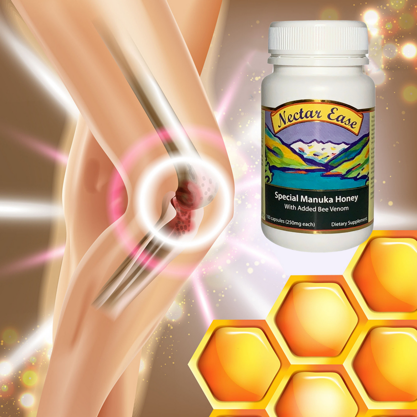 Nectar Ease Capsules - Includes Bee Venom